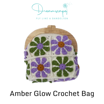 Amber Glow Crochet Bag