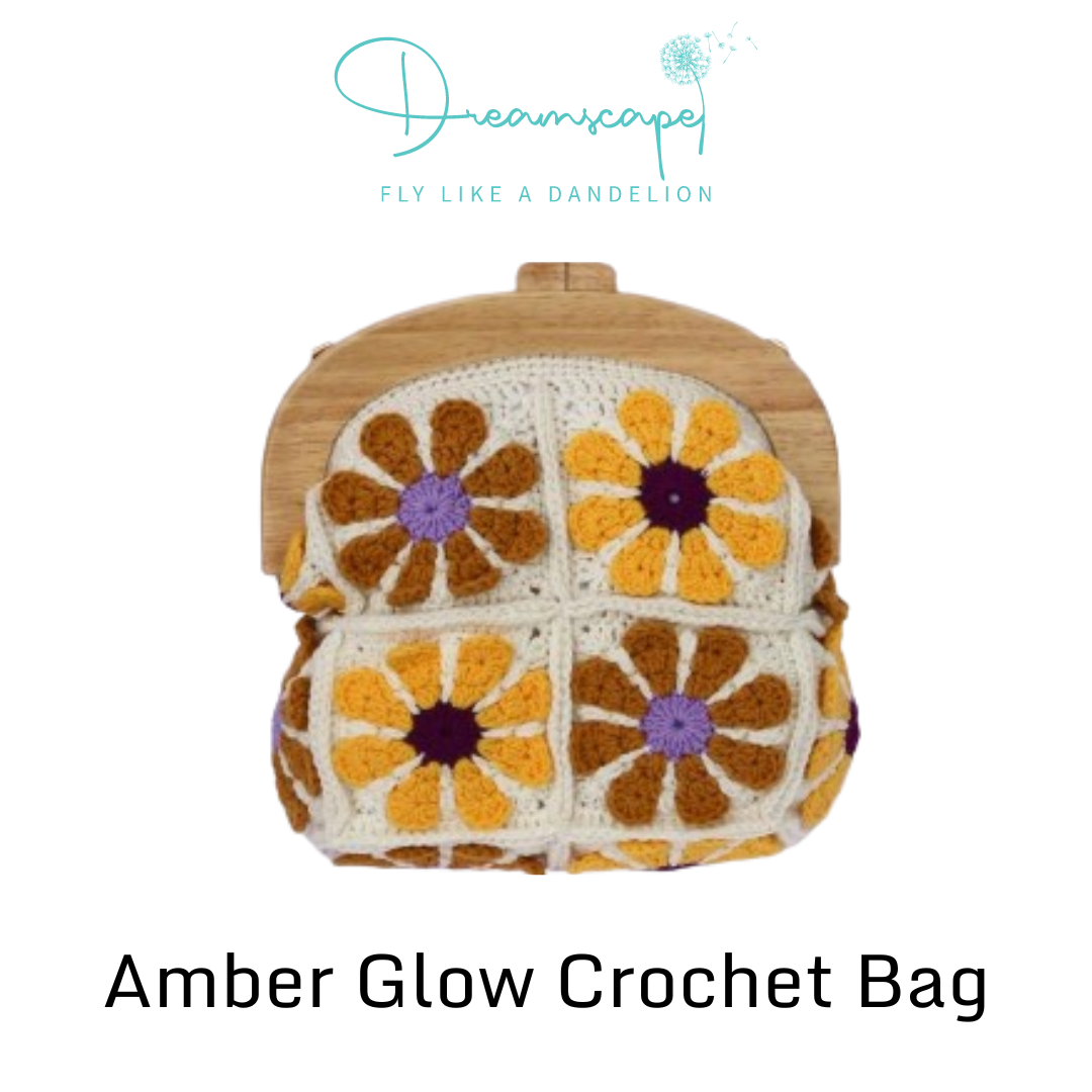 Amber Glow Crochet Bag