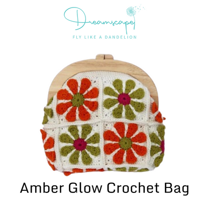 Amber Glow Crochet Bag