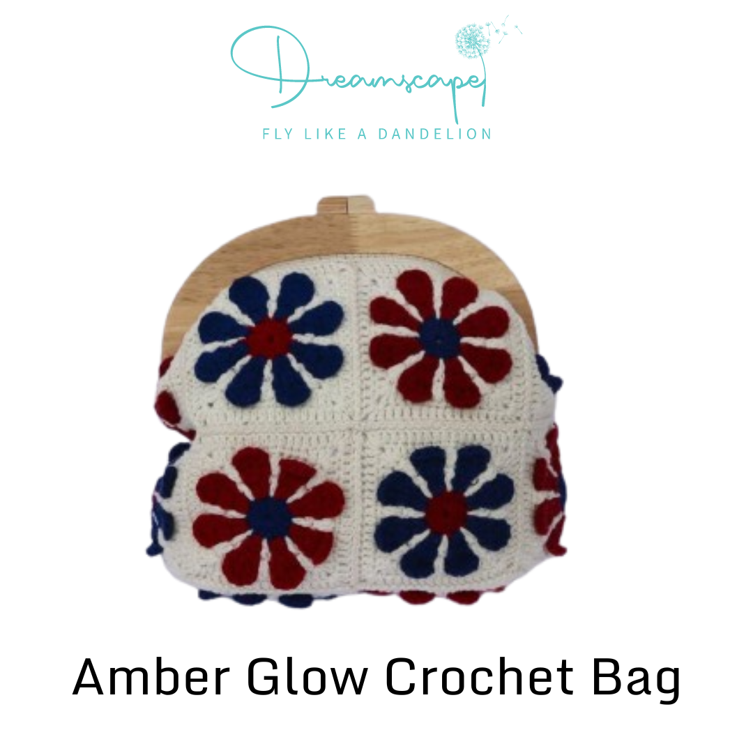 Amber Glow Crochet Bag