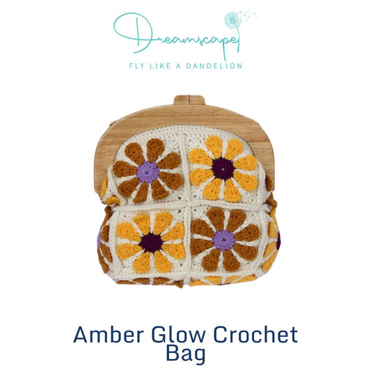 Amber Glow Crochet Bag