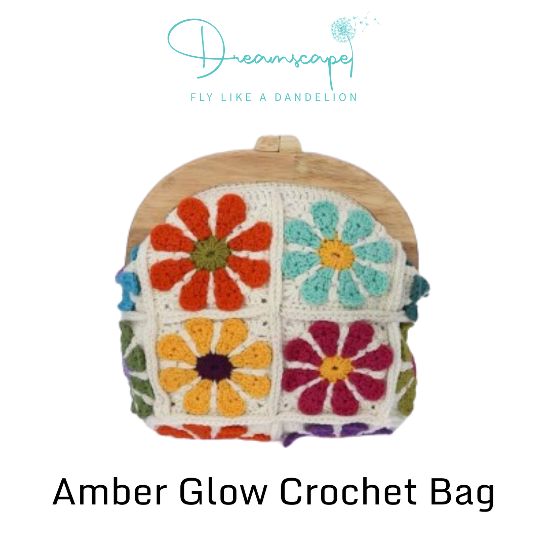 Amber Glow Crochet Bag