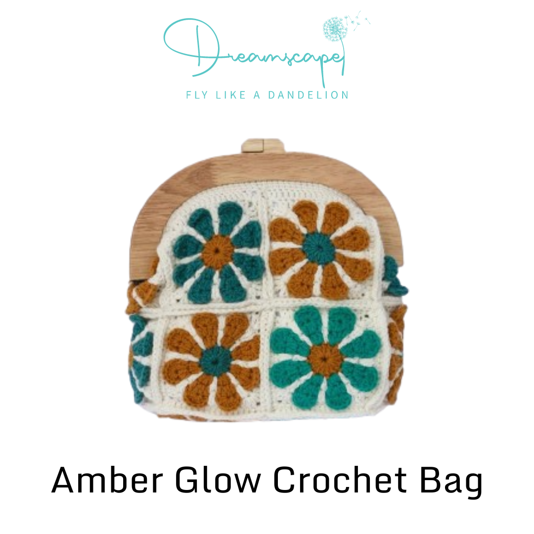 Amber Glow Crochet Bag