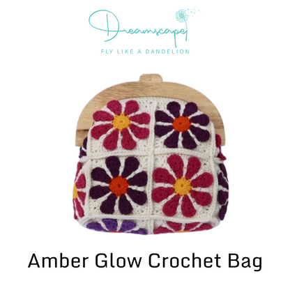 Amber Glow Crochet Bag