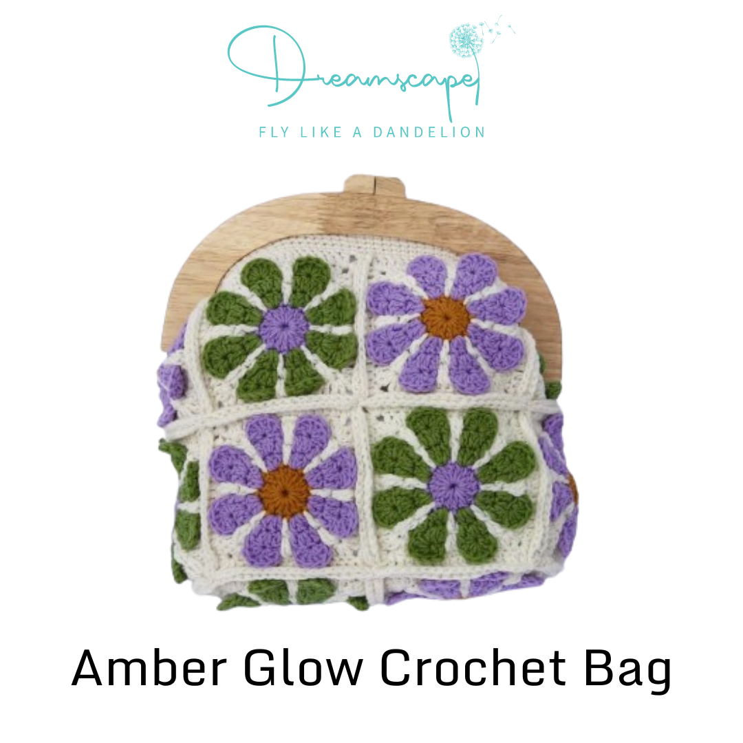 Amber Glow Crochet Bag