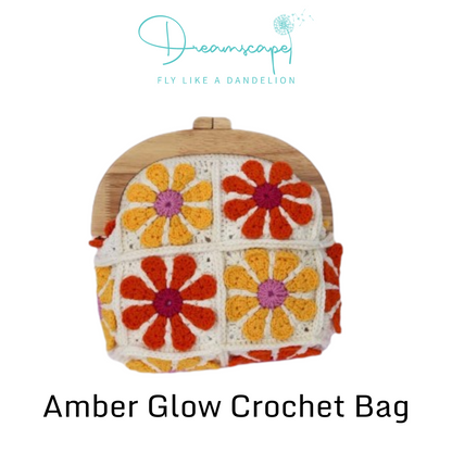 Amber Glow Crochet Bag